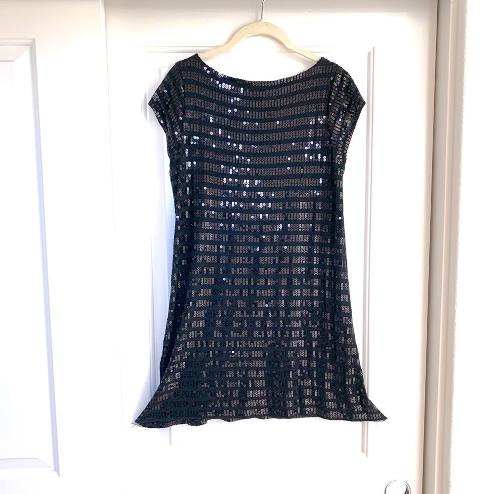 Passport Black Sequins Dress “Size Medium”